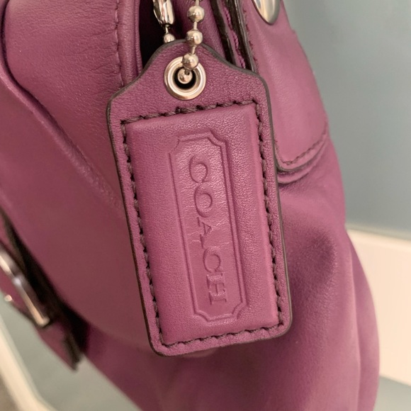Coach Soho Leather Purse - Purple - Picture 4 of 5